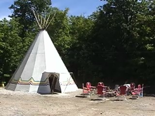 Video inside Tepee